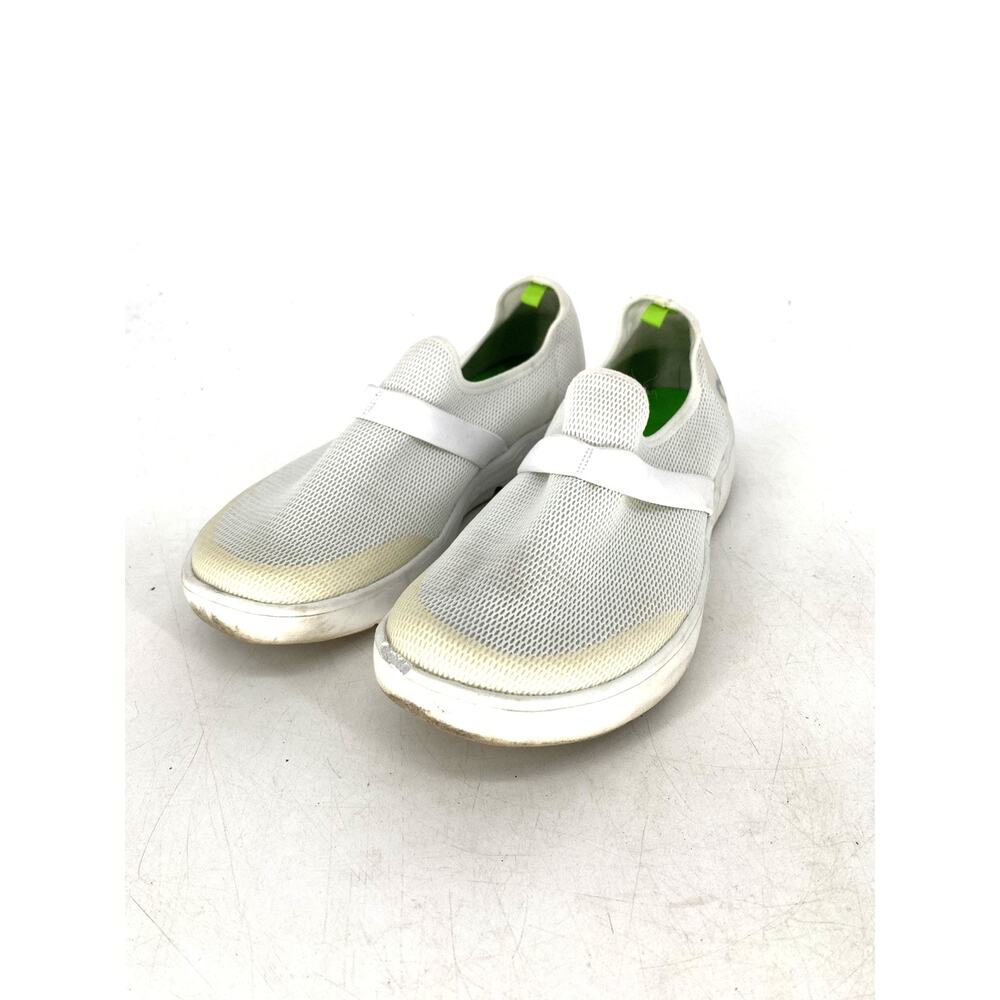 OOFOS OOMG Low Mesh Recovery Shoes White Womens 9.5 Comfort Walking Sneaker - Picture 11 of 11